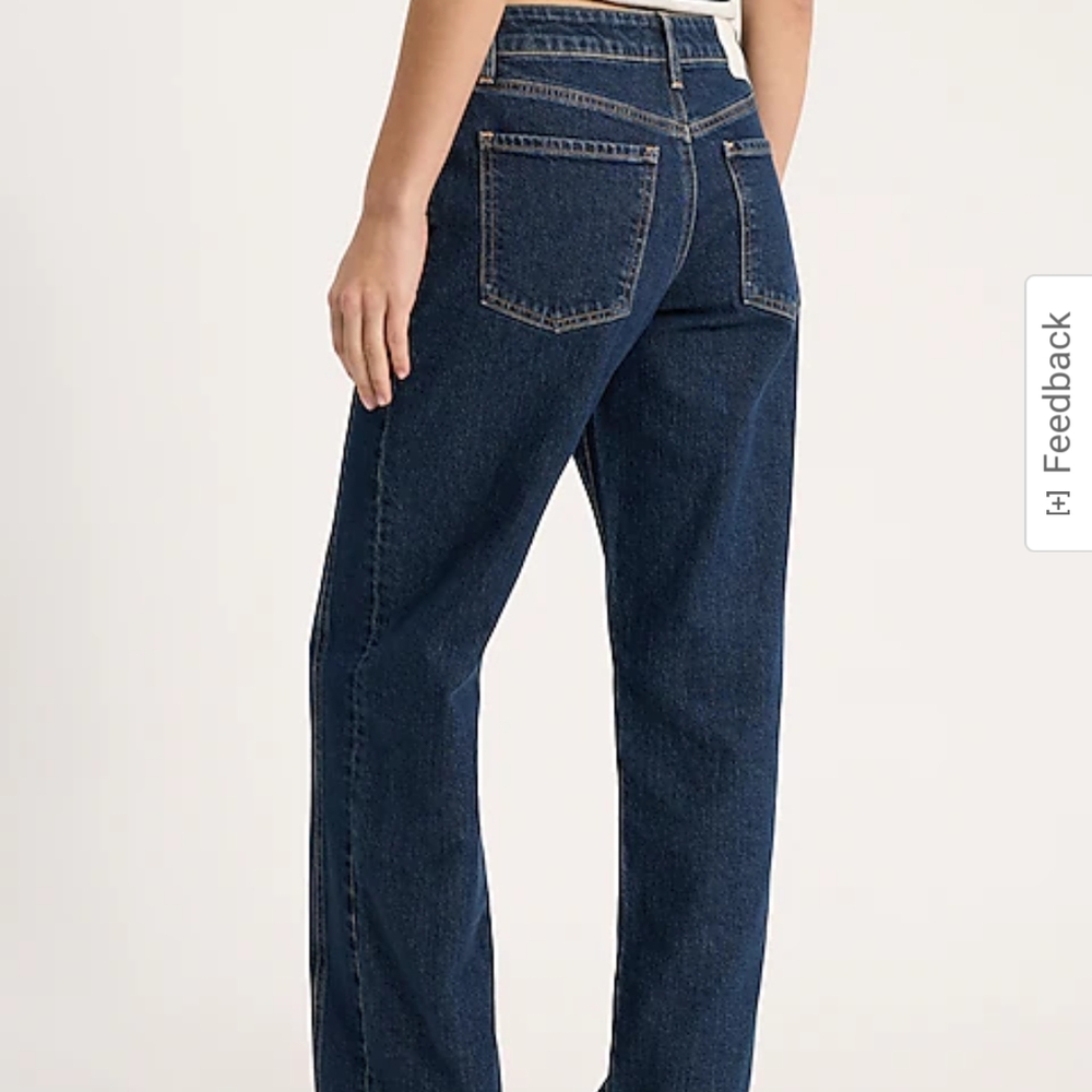 Express Low Rise Straight Jeans - Picture 2 of 8